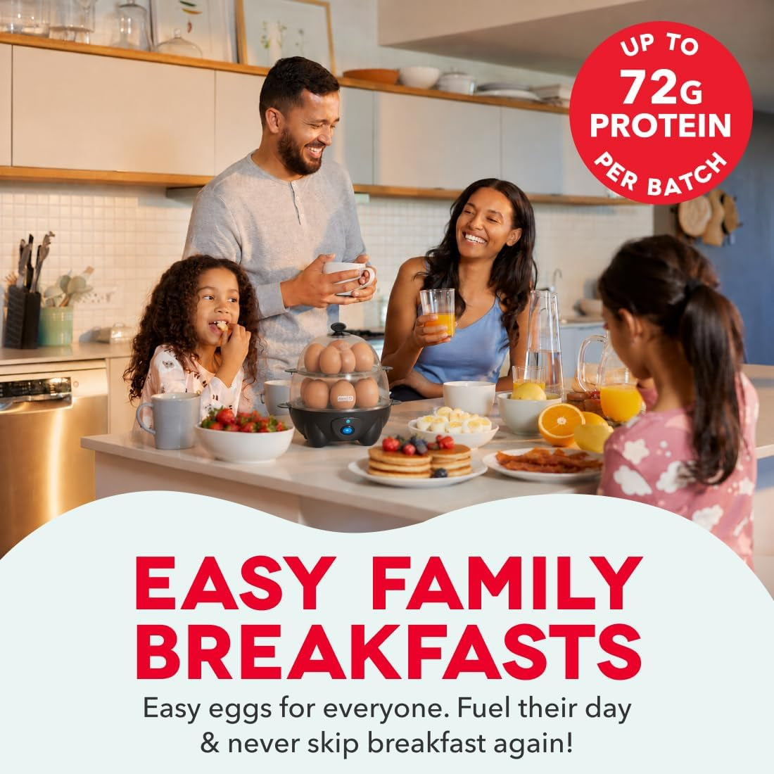 Deluxe 12-Egg Cooker – Electric Hard-Boiled Egg Maker