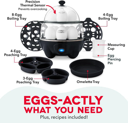 Deluxe 12-Egg Cooker – Electric Hard-Boiled Egg Maker